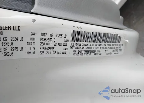 2009 Chrysler Pt Cruiser Lx from USA, damaged, VIN 3A8FY48929T500537